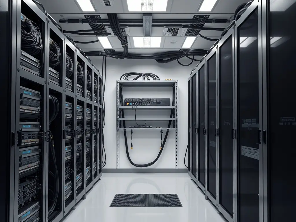 A scalable IDF closet design that allows for easy expansion and upgrades as the business grows, highlighting the future-proof nature of the buildout.