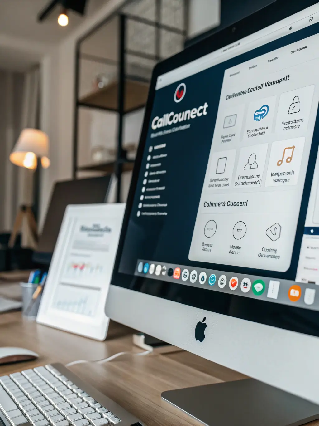 An illustration depicting a voicemail message being converted into text and sent to an email inbox, demonstrating the voicemail-to-email feature.