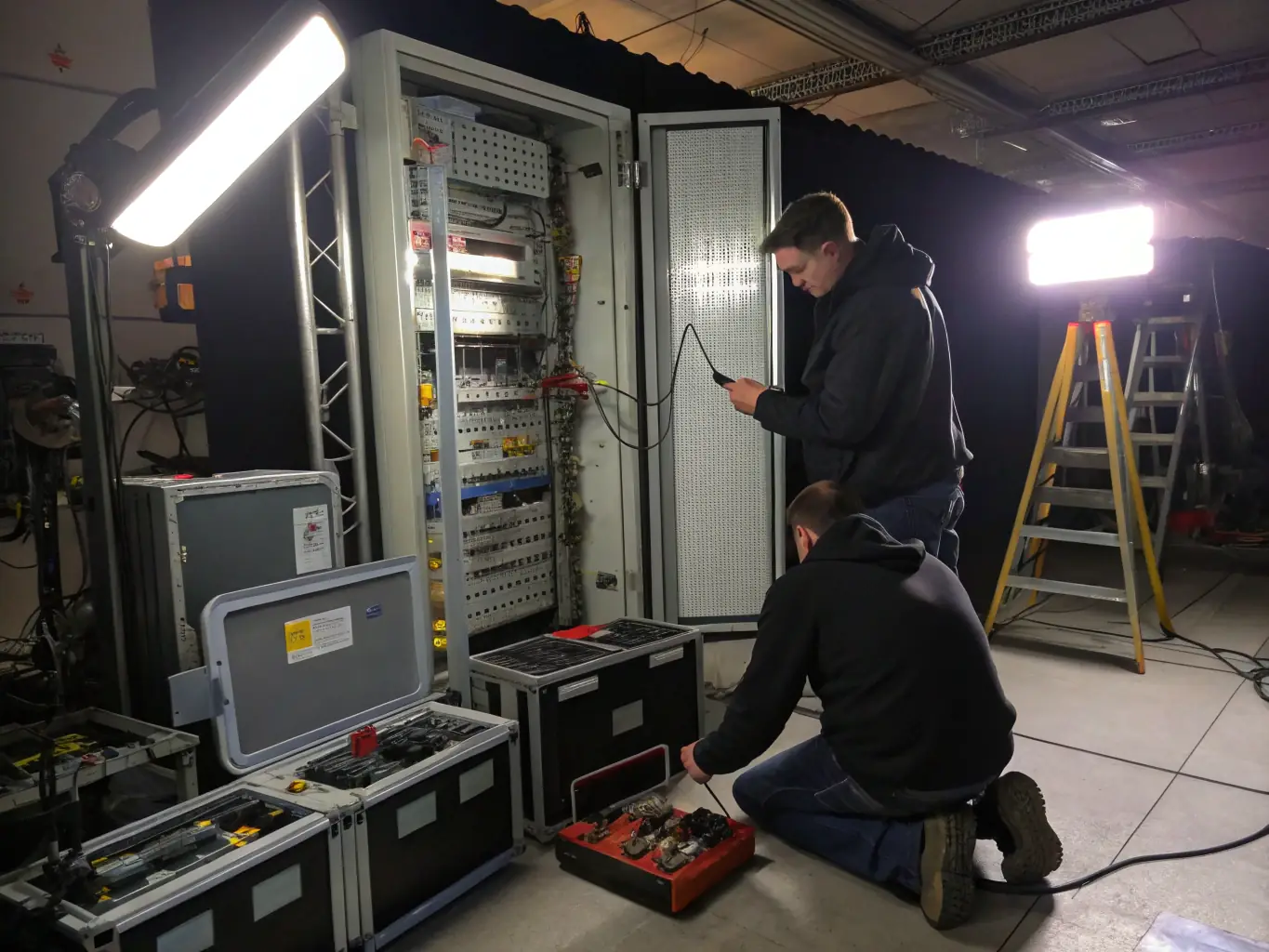 A technician holding a detailed Fluke certification report, highlighting the thoroughness and transparency of Cabling Atlanta's testing and certification process.