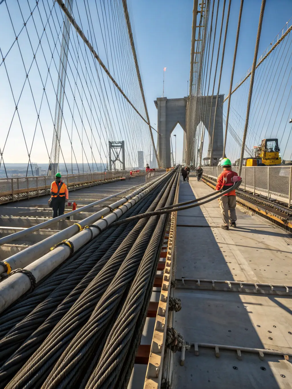 An image of cable trays and pathways installed in a commercial building, demonstrating the organized and secure routing of Cat6A cables by Cabling Atlanta.